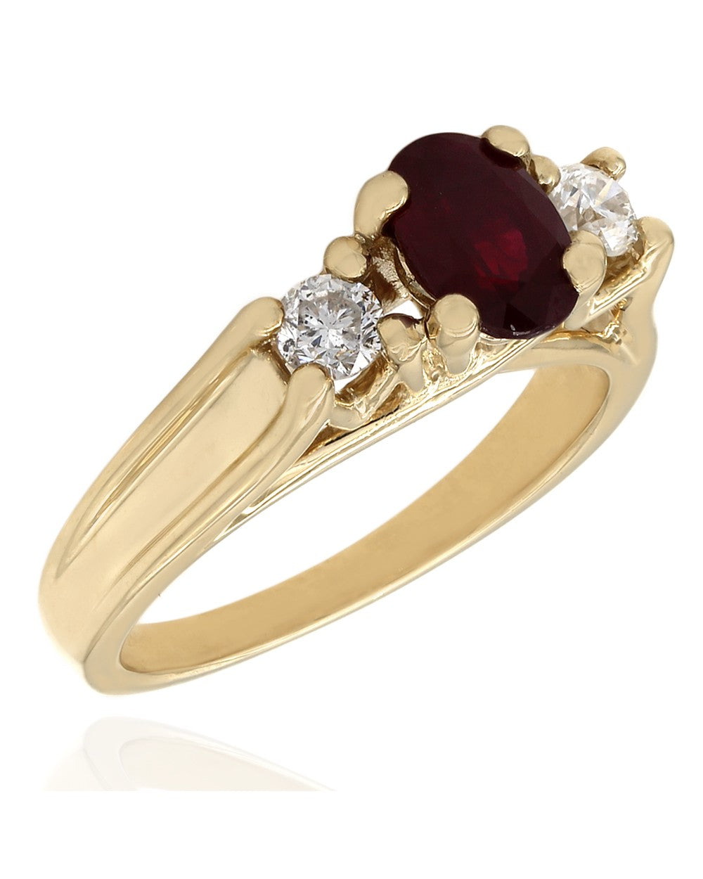 Ruby and Diamond Ring in Gold