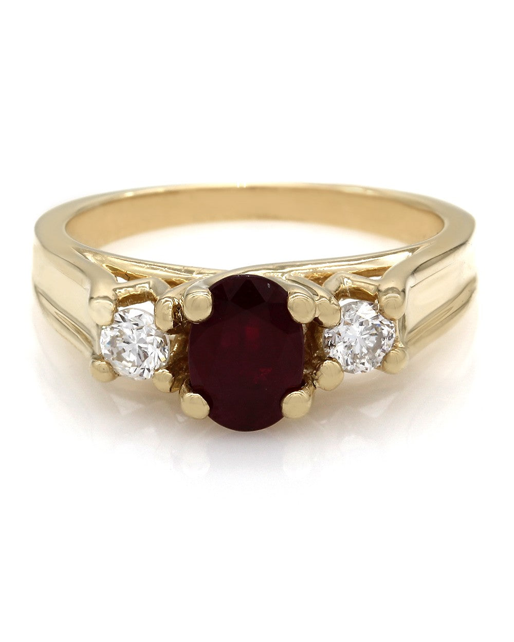 Ruby and Diamond Ring in Gold