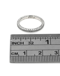 3 Sided Diamond Eternity Band in Platinum