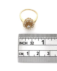 Diamond Cluster Ring in Gold