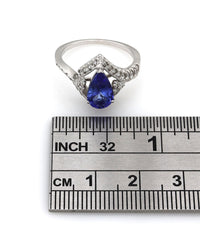 Tanzanite and Diamond Ring in Gold