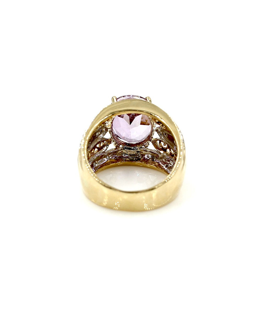Amethyst and Diamond Ring in Gold