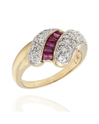 Ruby and Diamond Ring in Gold