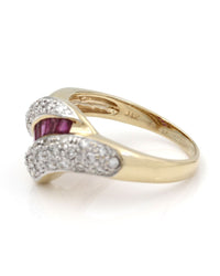 Ruby and Diamond Ring in Gold