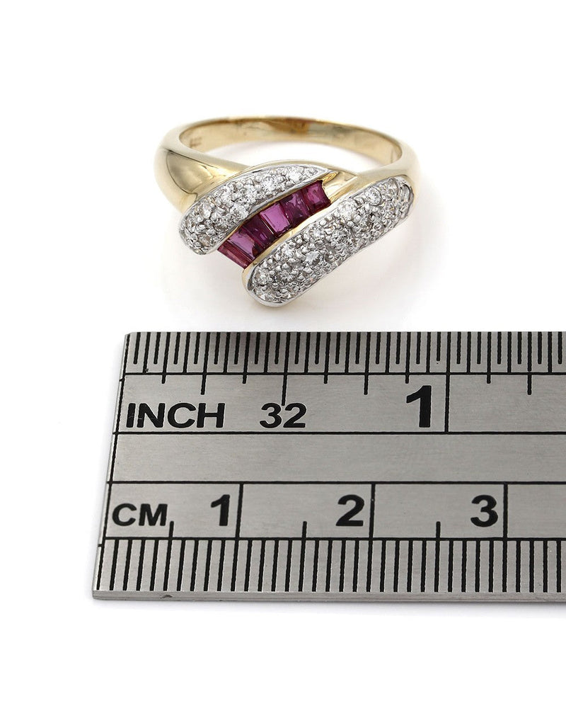 Ruby and Diamond Ring in Gold