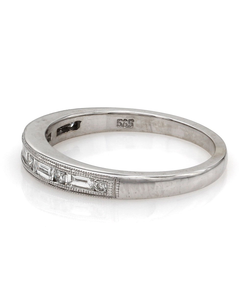 Channel Set Diamond Band in Gold