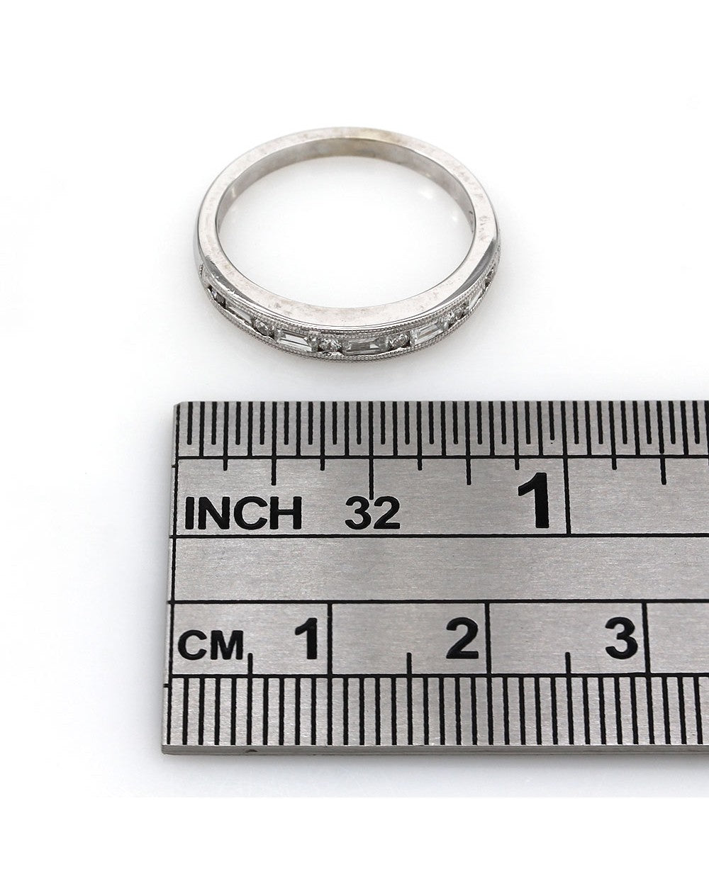 Channel Set Diamond Band in Gold
