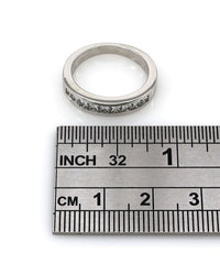 Channel Set Diamond Band in Platinum