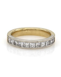 Channel Set Diamond Band in Gold