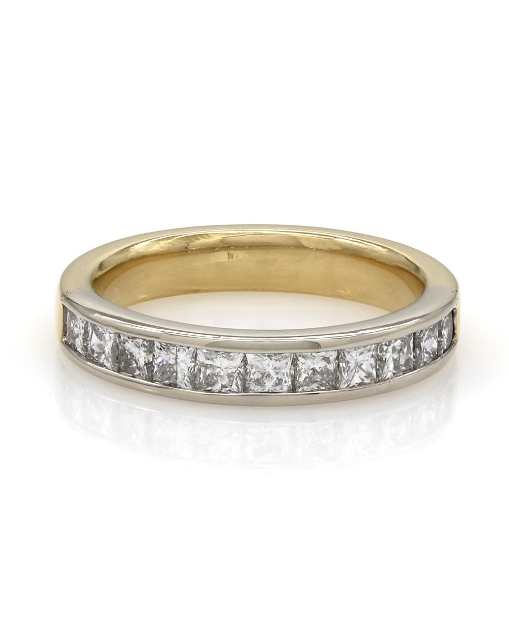 Channel Set Diamond Band in Gold