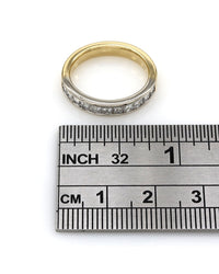 Channel Set Diamond Band in Gold