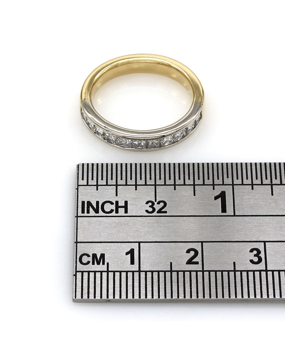 Channel Set Diamond Band in Gold