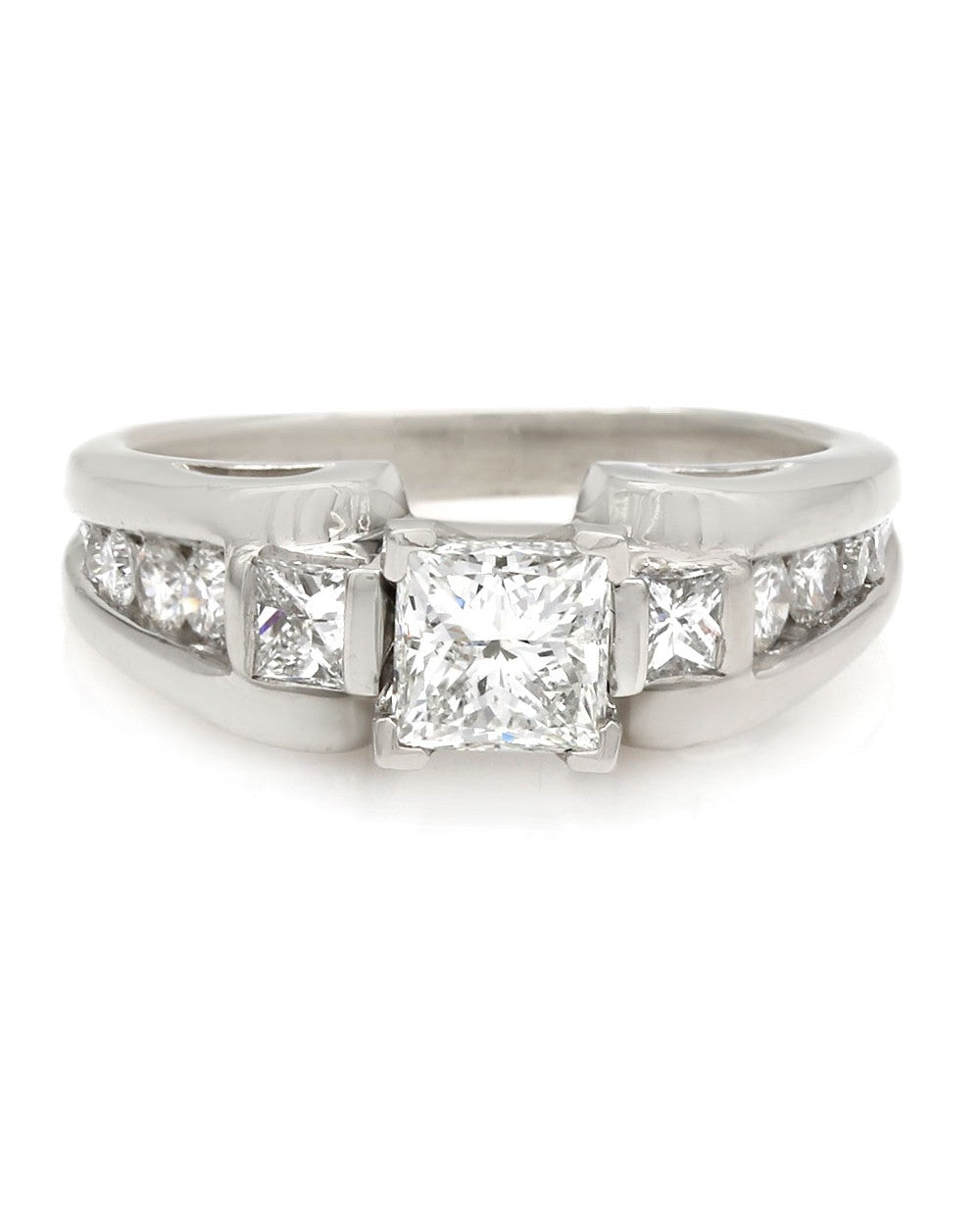 Princess Diamond Engagement Ring in Platinum