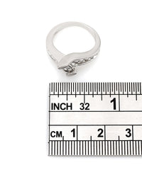 Diamond Bypass Ring in Gold