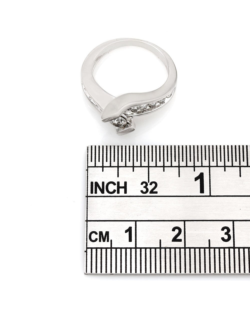 Diamond Bypass Ring in Gold