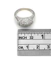 18KW Diamond Dome Ring