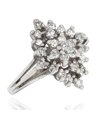 14KW Diamond Shape Diamond Ring