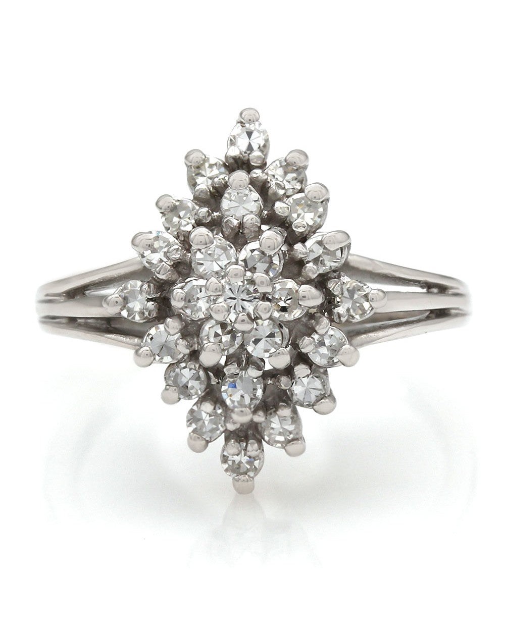 14KW Diamond Shape Diamond Ring