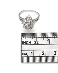 14KW Diamond Shape Diamond Ring