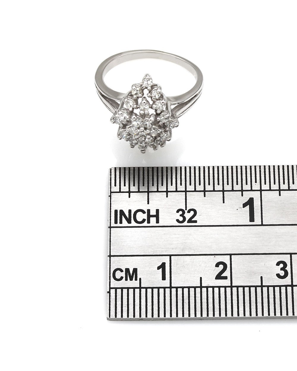 14KW Diamond Shape Diamond Ring
