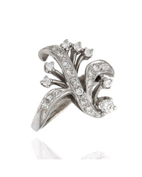 14KW Trompe l'oeil Diamond Ring