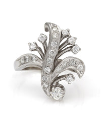 14KW Trompe l'oeil Diamond Ring
