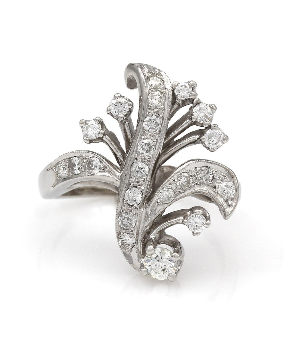 14KW Trompe l'oeil Diamond Ring