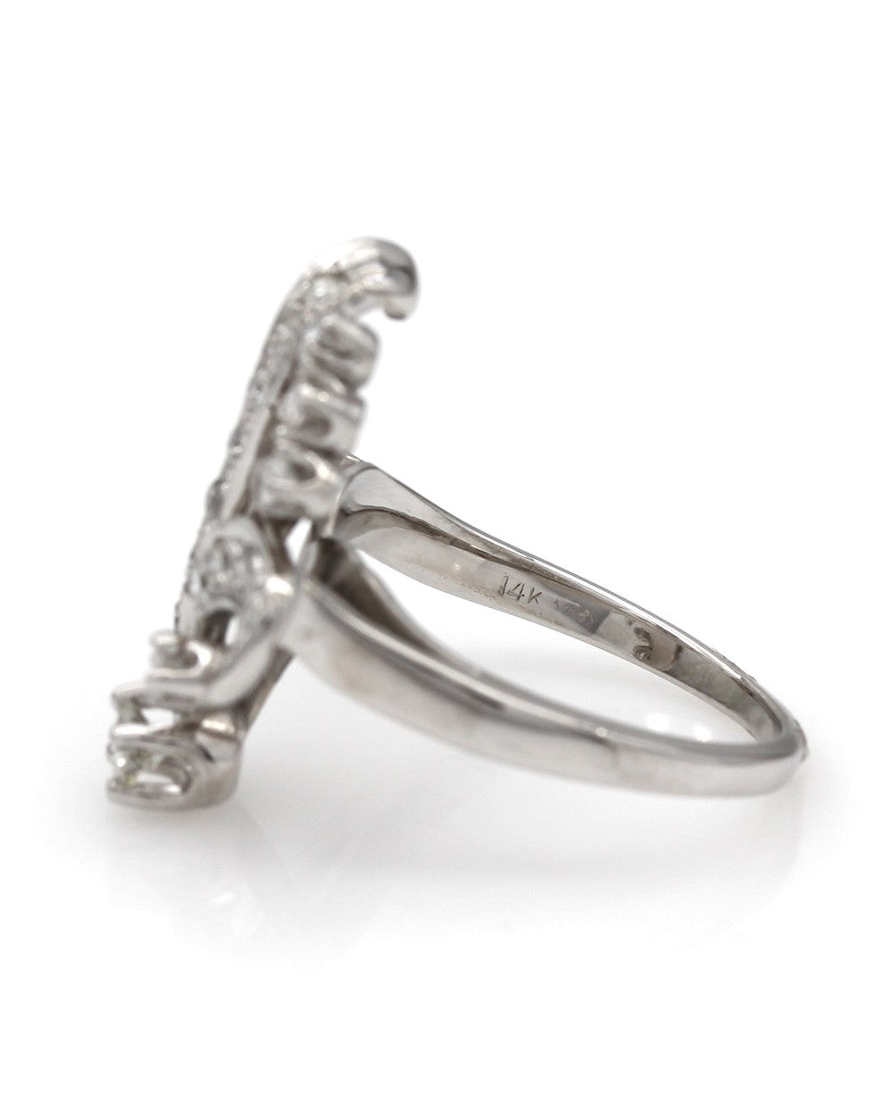 14KW Trompe l'oeil Diamond Ring