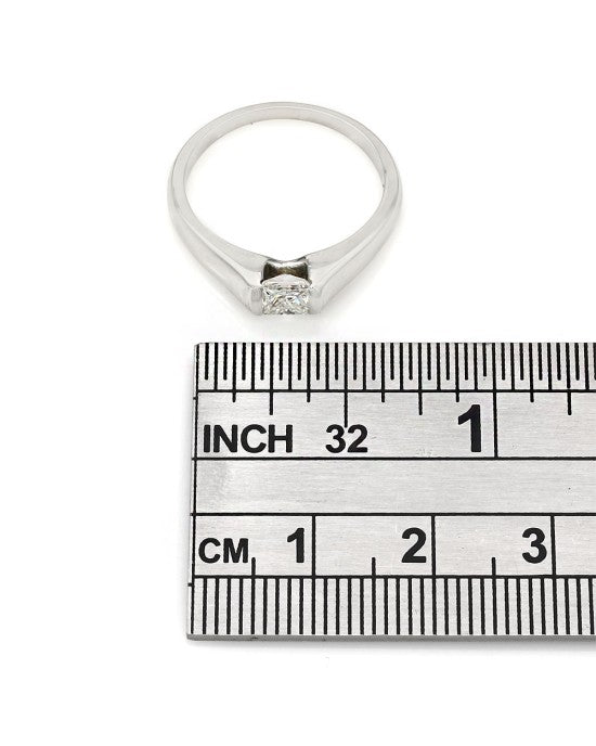 Princess Diamond Solitaire Ring
