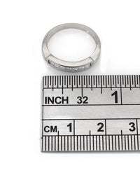 7 Stone Princess Cut Diamond Band in Platinum