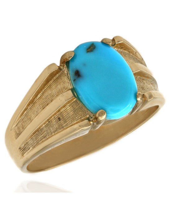 Gentleman's Turquoise Cabochon Ring