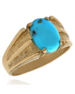 Gentleman's Turquoise Cabochon Ring