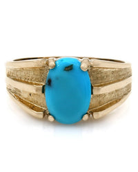 Gentleman's Turquoise Cabochon Ring