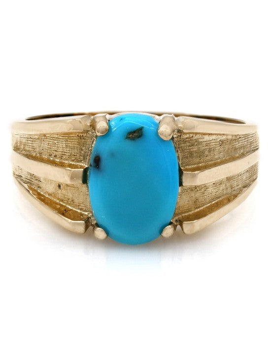Gentleman's Turquoise Cabochon Ring