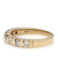 14KY Bar Set Diamond Ring