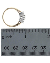 Three Stone Diamond Ring in Gold