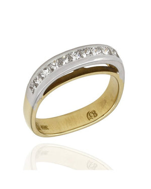 18K 2 Tier Princess Diamond Ring