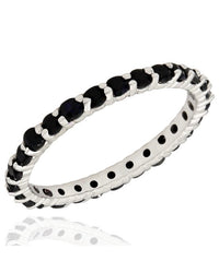 Sapphire Eternity Ring in White Gold