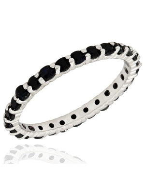 Sapphire Eternity Ring in White Gold