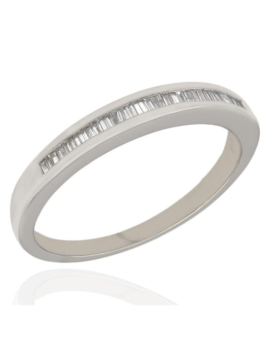 Baguette Diamond Ring in Platinum