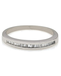 Baguette Diamond Ring in Platinum