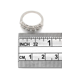 Scalloped 5 Stone Diamond Ring