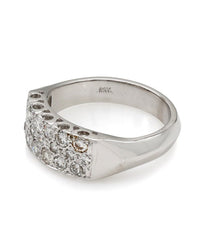 3 Row Diamond Pave Ring