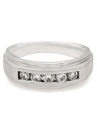 Gentleman's Channel Set Diamond Ring