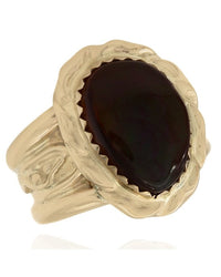 Fire Agate Ring in Gold