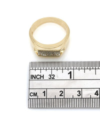 Gentleman's Baguette Diamond Rectangular Top Ring