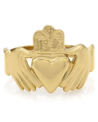 Gentlemans Claddagh Ring in Gold