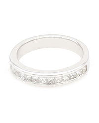 Princess Diamond Band Ring in Gold