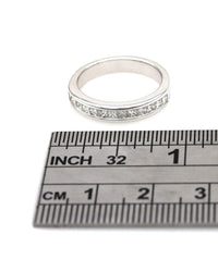Princess Diamond Band Ring in Gold