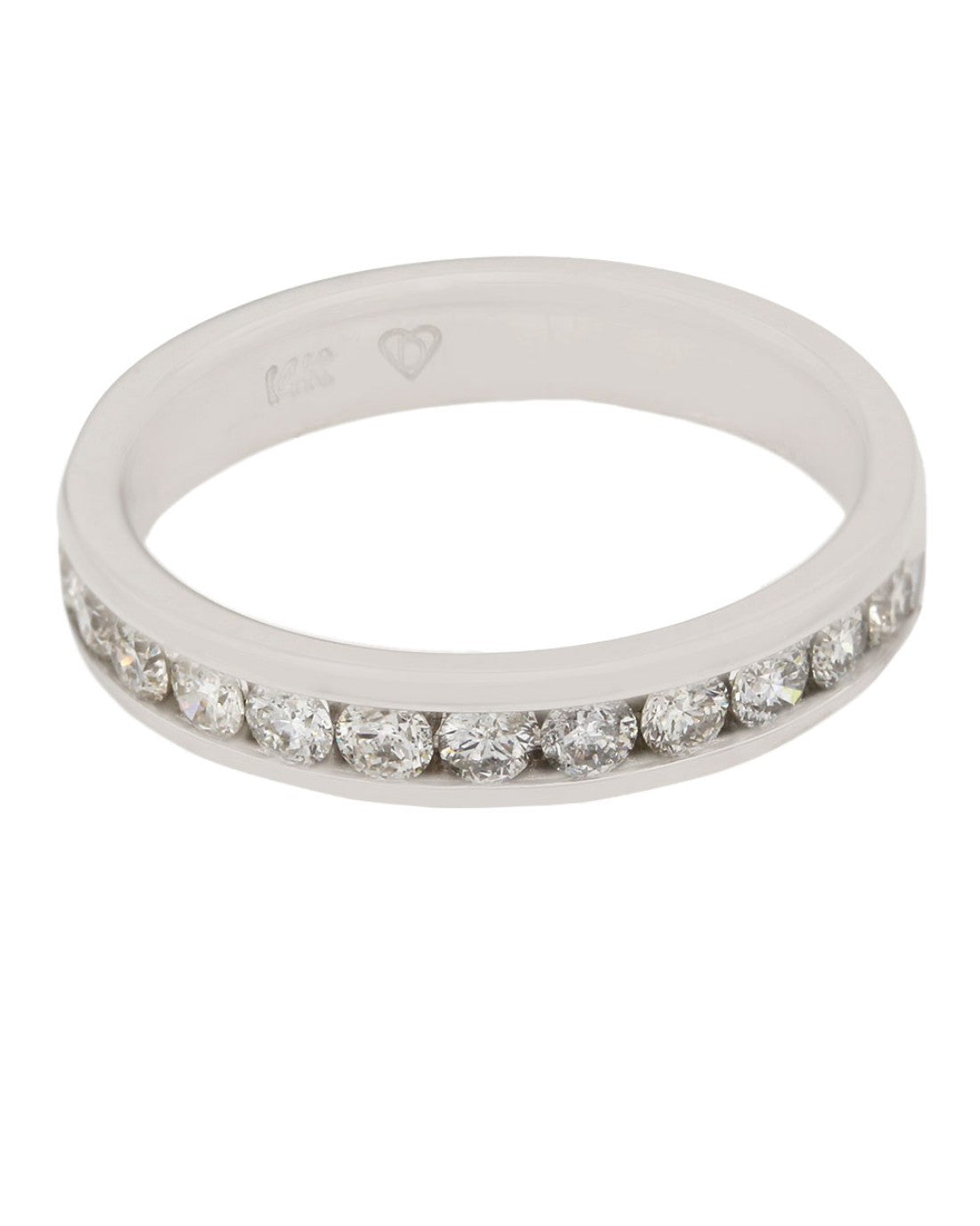 Channel Set Diamond Band in Gold